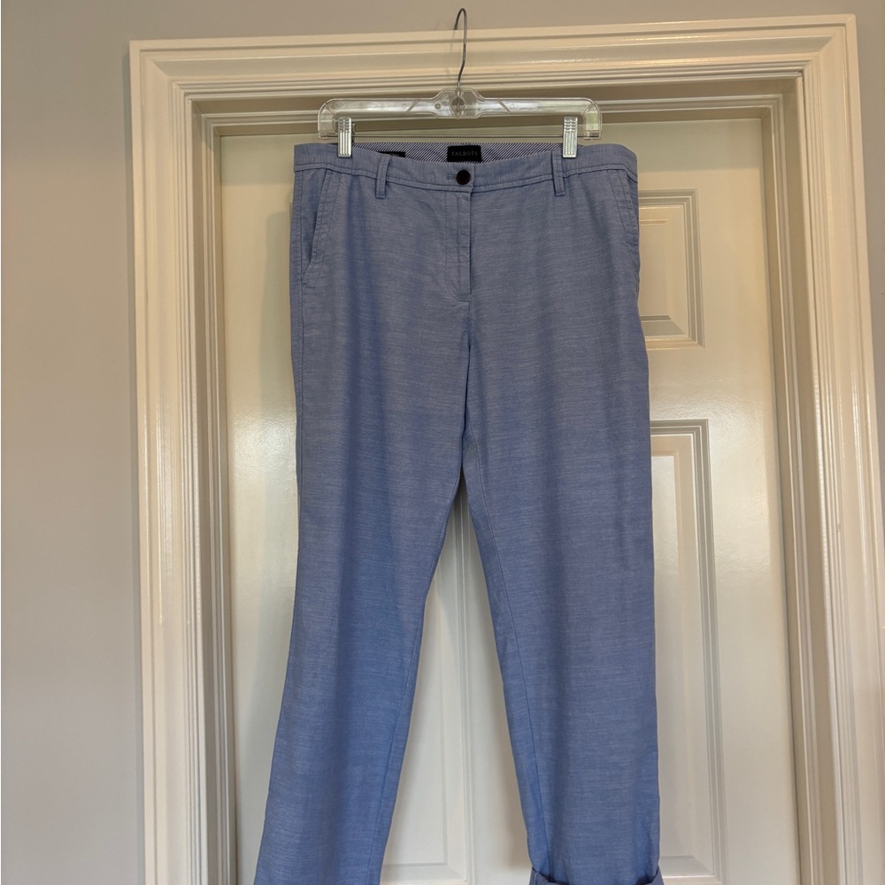 Talbots Light Blue Straight-Leg Women's Pants